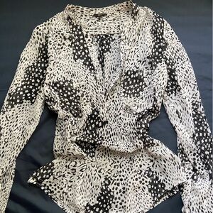Stylish Animal Print Blouse